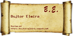 Bujtor Elmira névjegykártya